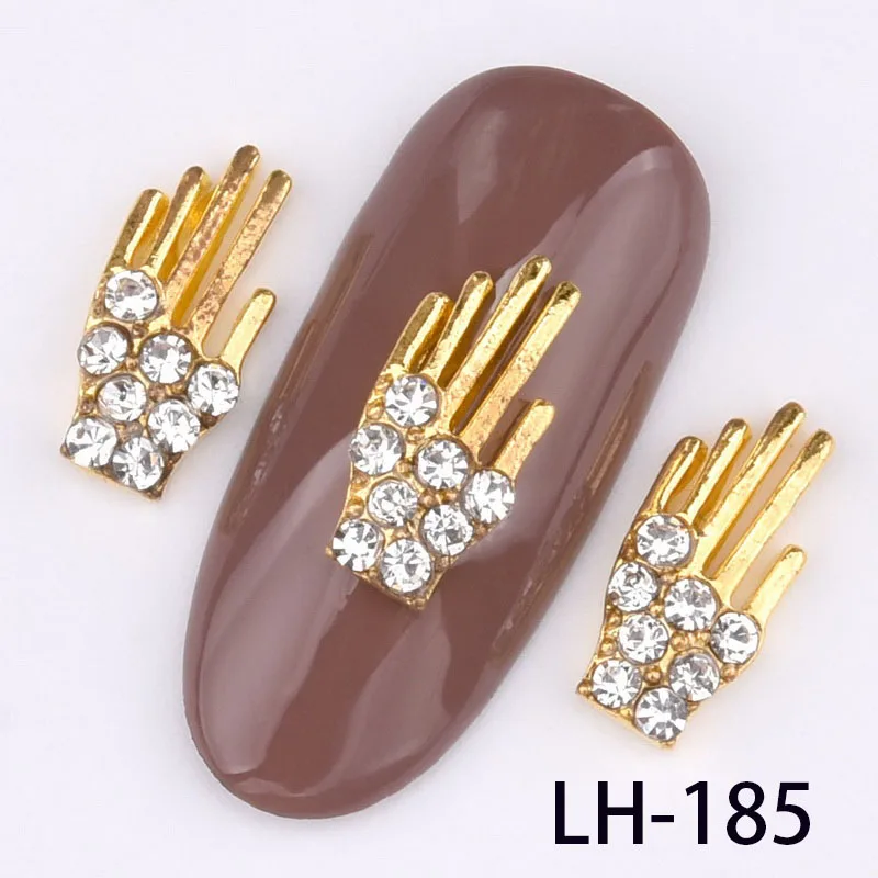 LH-185 10 шт. дизайн ногтей горный хрусталь драгоценный камень серии украшения Корона Роза Рождественская елка 3D Гламурные ногти аксессуары LH178-189 - Цвет: LH-185
