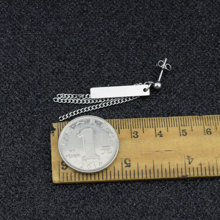 Корейские серьги 2019 Модная бижутерия гвоздики для мальчиков мужские длинные из