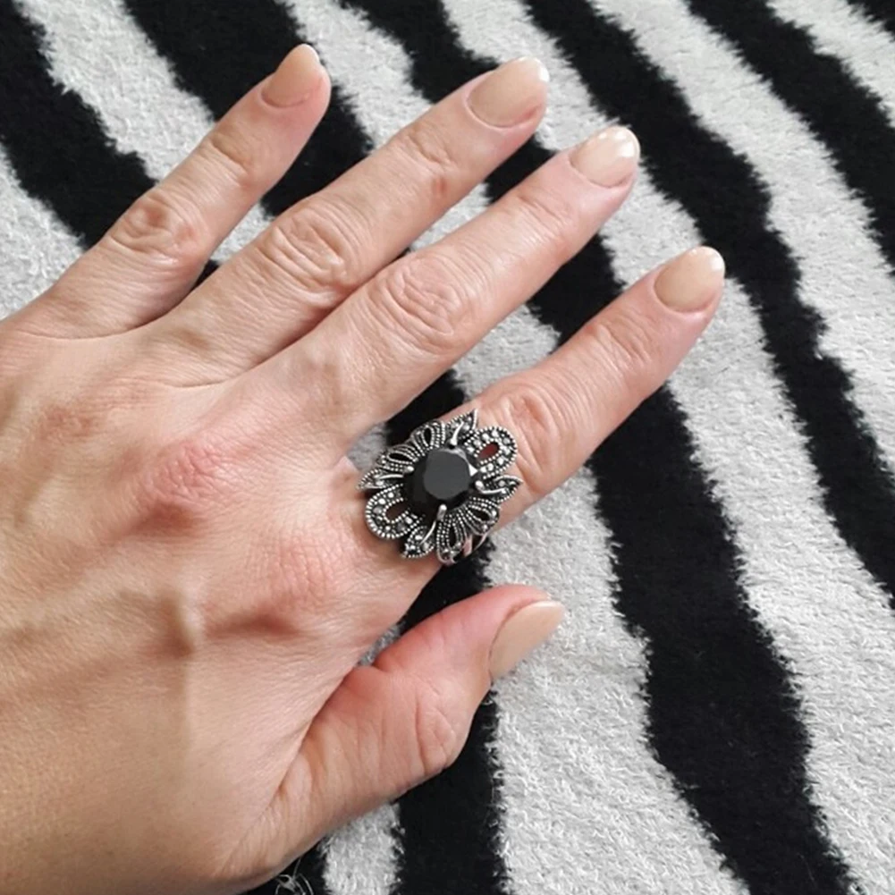 Кольцо панк рок ювелирных изделий из серебра восстановление древних способов