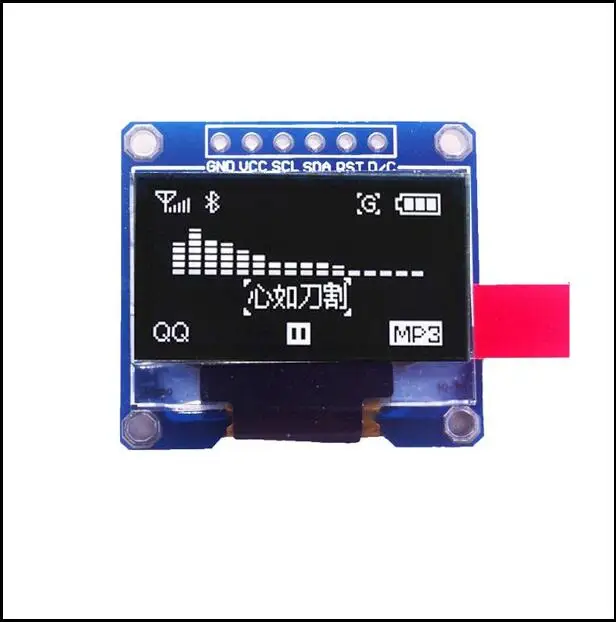 Модуль светодиодного ЖК-дисплея O 128X64 0 96 дюйма для arduino SPI Communicate белый |
