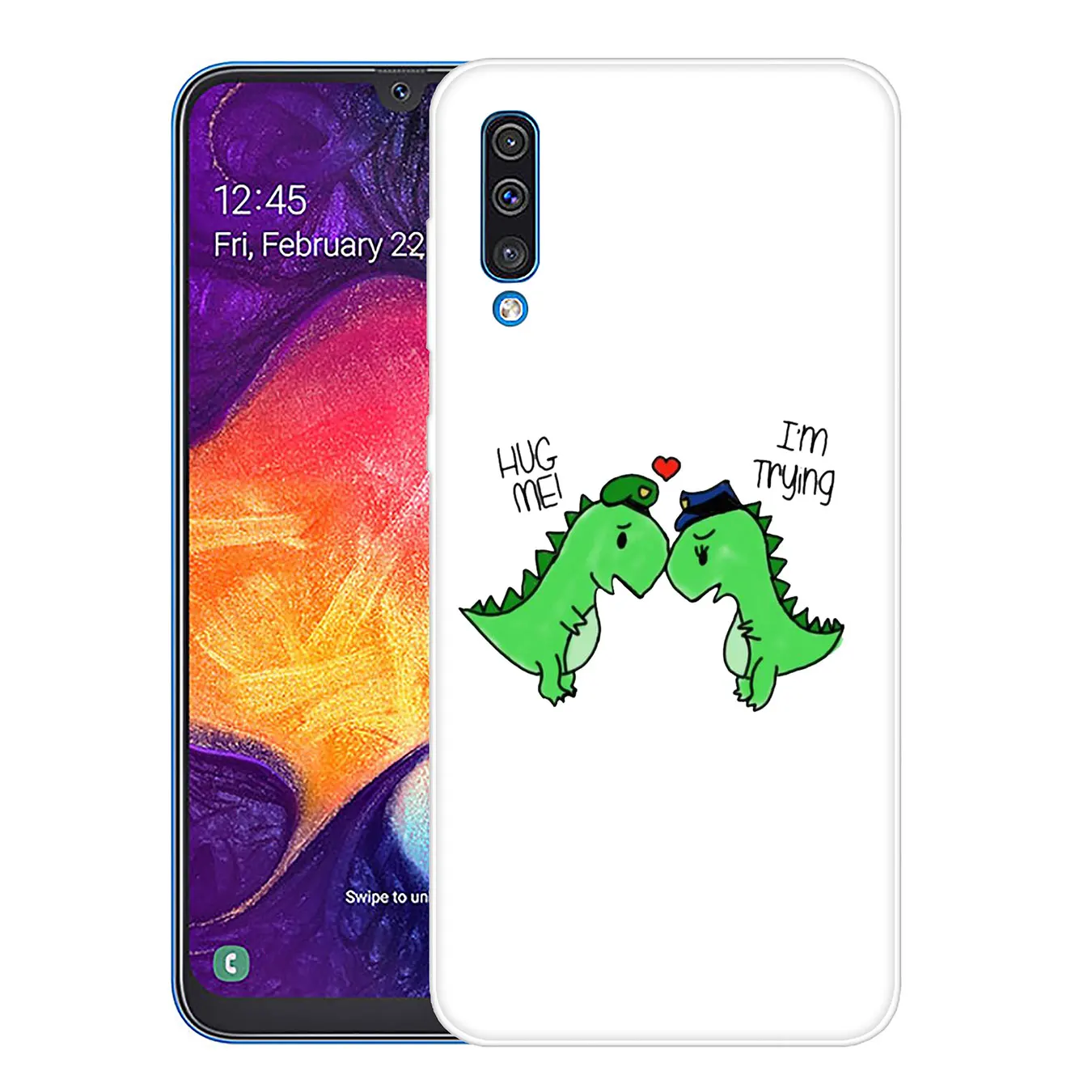 Твердый чехол для телефона Lavaza Anime lovely Cartoon Dinosaur Samsung Galaxy A10 A20 A30 A40 A50 A60 A70 M40 M30 M20 M10