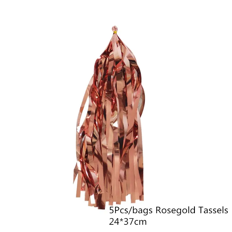 Chicinlife Rosegold одноразовые наборы посуды вечерние коробки для попкорна/чашки/соломы/тарелка/бумага Nakpins/Товары для свадьбы, дня рождения - Цвет: 5Pcs