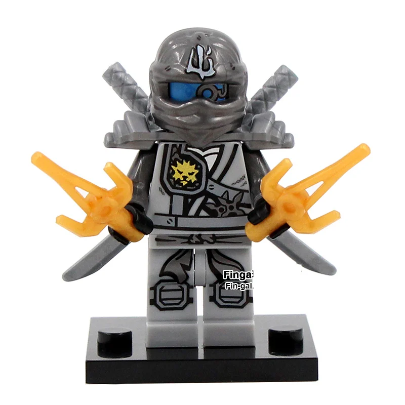 SingleSale титановые Zane фигурки Kai jay Cole Phantom Ninja minifig сборные Модели Строительные блоки