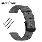 Холщовый нейлоновый ремешок для часов Huawei Watch 2 (Classic) Samsung Gear 2 Neo Live Pebble Timeстальной ремешок, быстросъемный ремешок 22 мм