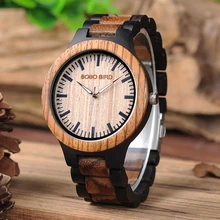Antique BOBO BIRD L-N30  Loverss Watches Hot-sell Custom Zebra Wood Craft Top Brand Watches