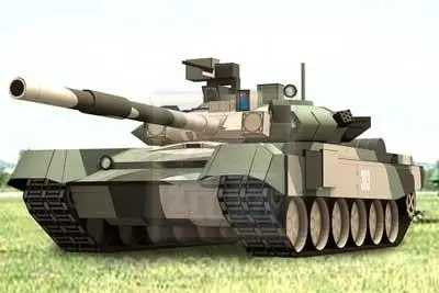 Русский T90 главный боевой танк машина бумажная модель DIY военная колесница головоломка ручной работы родитель-ребенок игрушки