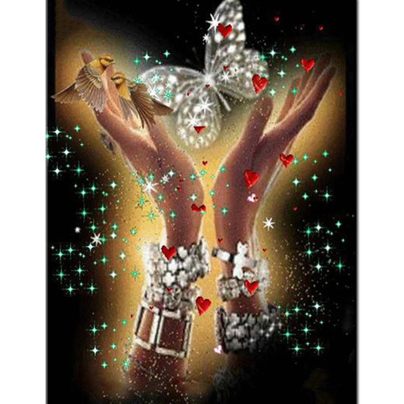 5d алмаз живопись полный квадратный/бриллиант вышивка ручной Бабочка rhinestone DIY