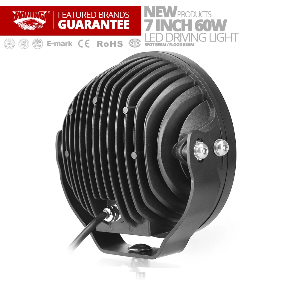 60 Вт 7 дюймов светодиодный светильник высокой мощности внедорожный Светодиодный