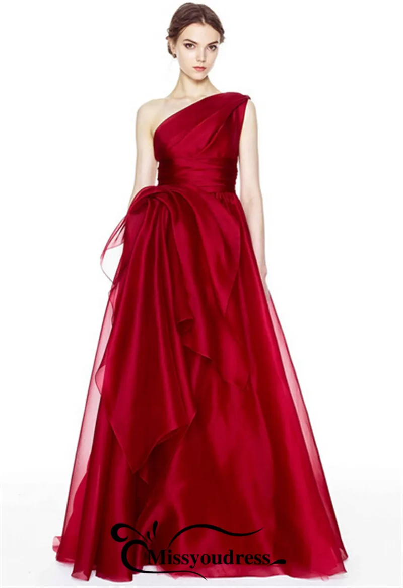 2017 Горячие Продажа Одно плечо Цветы Свадебное Платье Из Шифона И SatinVeatidos Де Novia