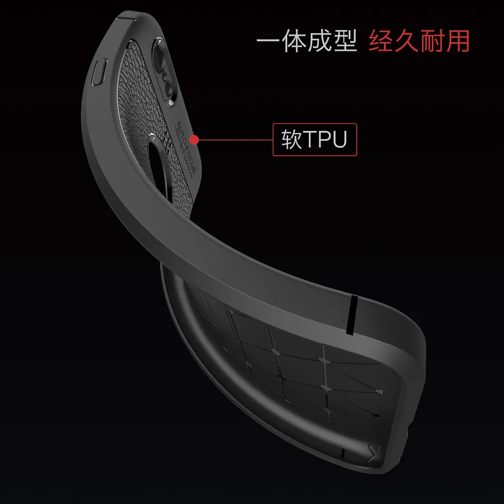 Роскошный чехол из углеродного волокна искусственной кожи для iPhone X XS MAX XR