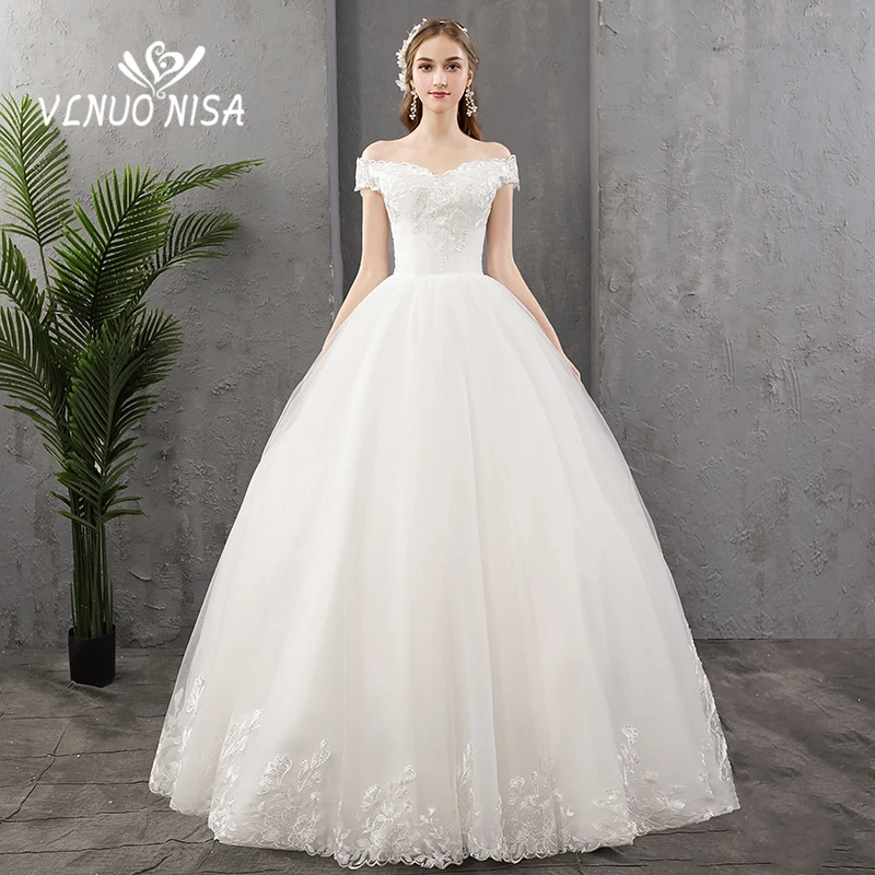 Vestidos De Novia роскошное простое свадебное платье нежное кружевное с v образным