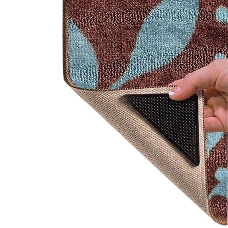 4 шт. коврик Коврик захваты Нескользящие Многоразовые моющиеся силиконовые ручки