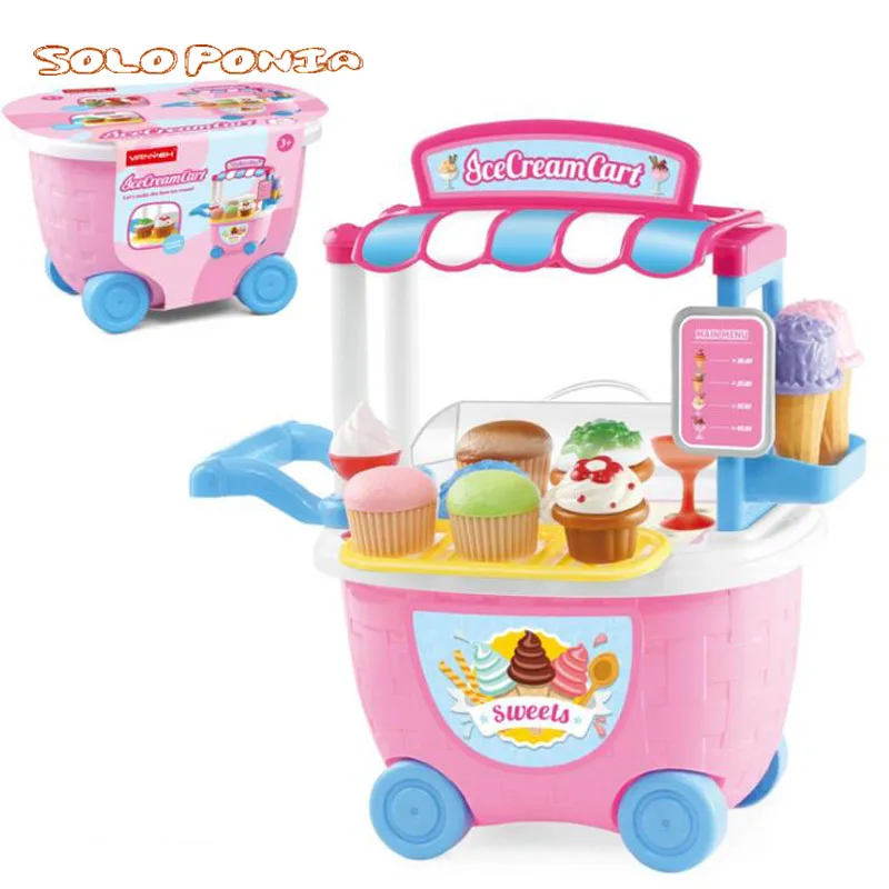 Детские игрушки для девочек мороженое продуктов кухонный набор детей
