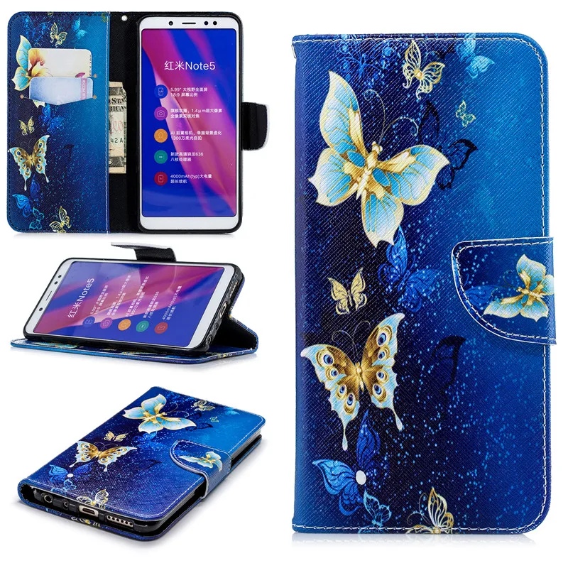 Кожаный чехол-книжка из искусственной кожи чехол для Xiaomi mi A1 A2 Lite Red mi 8 8A 7 7A 6 6A Note 8T Note 5, 6, 7, K20 Pro 4 4X чехол-портмоне с функцией подставки чехол для телефона