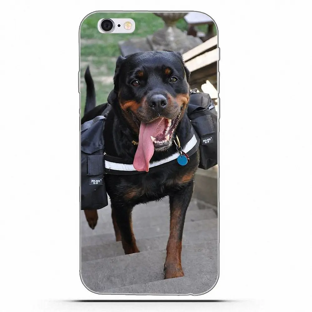 Жесткий силиконовый чехол Rottweiler для Huawei G7 Y6 II Y7 Xiaomi Redmi Note 2 3 5 Mi 4 4C 4I 5S 5X 6X 8 SE Pro |