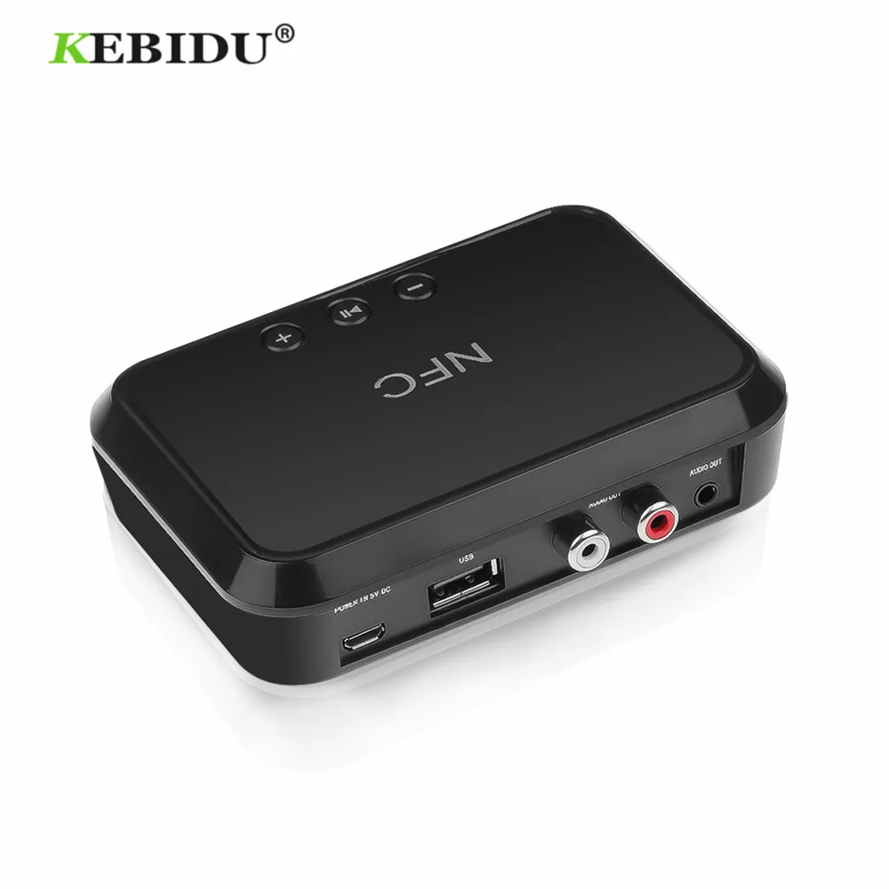 KEBIDU Bluetooth 4 1 адаптер NFC беспроводной стерео аудио приемник с поддержкой 3 5 мм/RCA