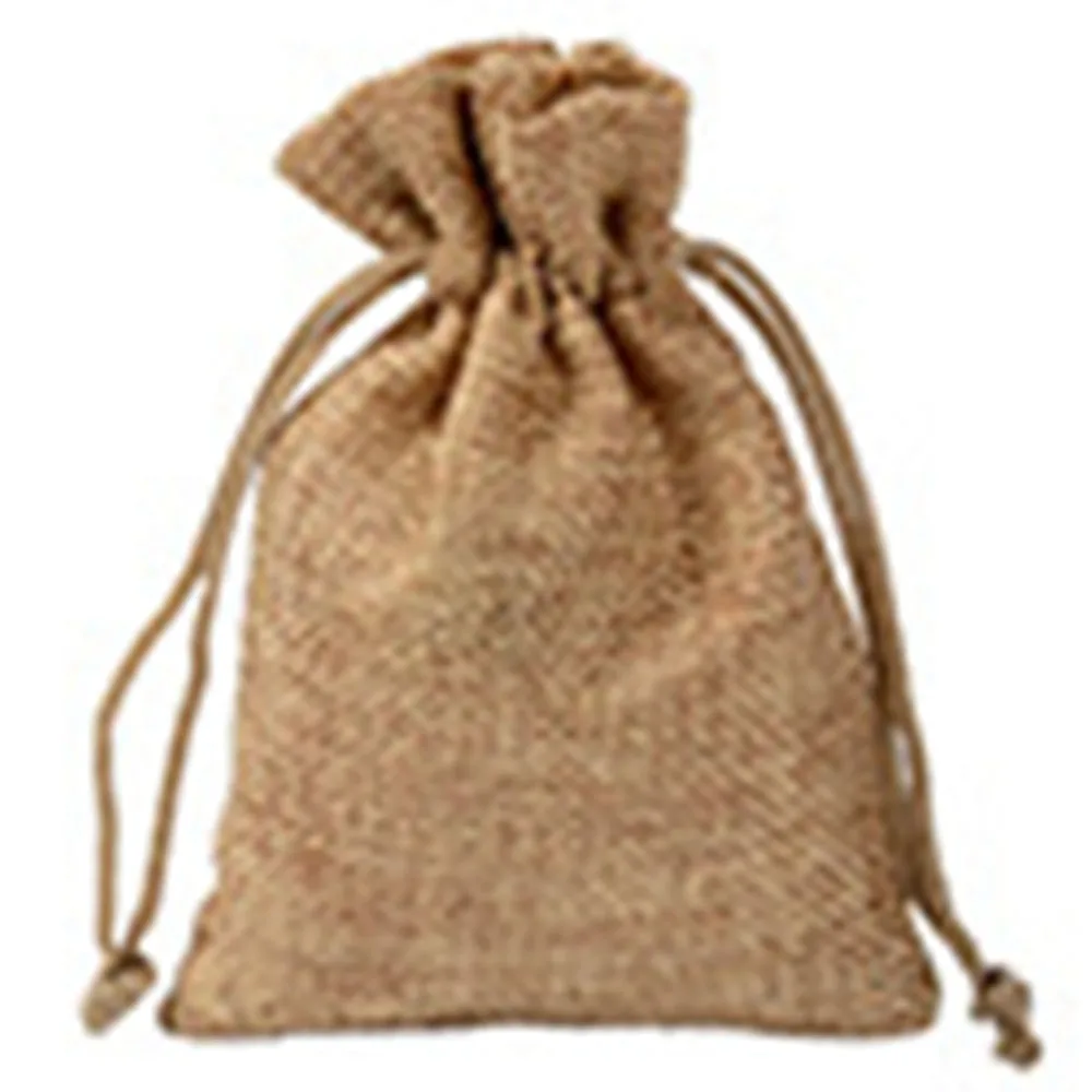 darkhemp 1Pcs Shopping Bag Colorful Imitation linen Storage Package Bags Drawstring Bag Travel Women Cloth Bag Gift Pouch - Цвет: darkhemp