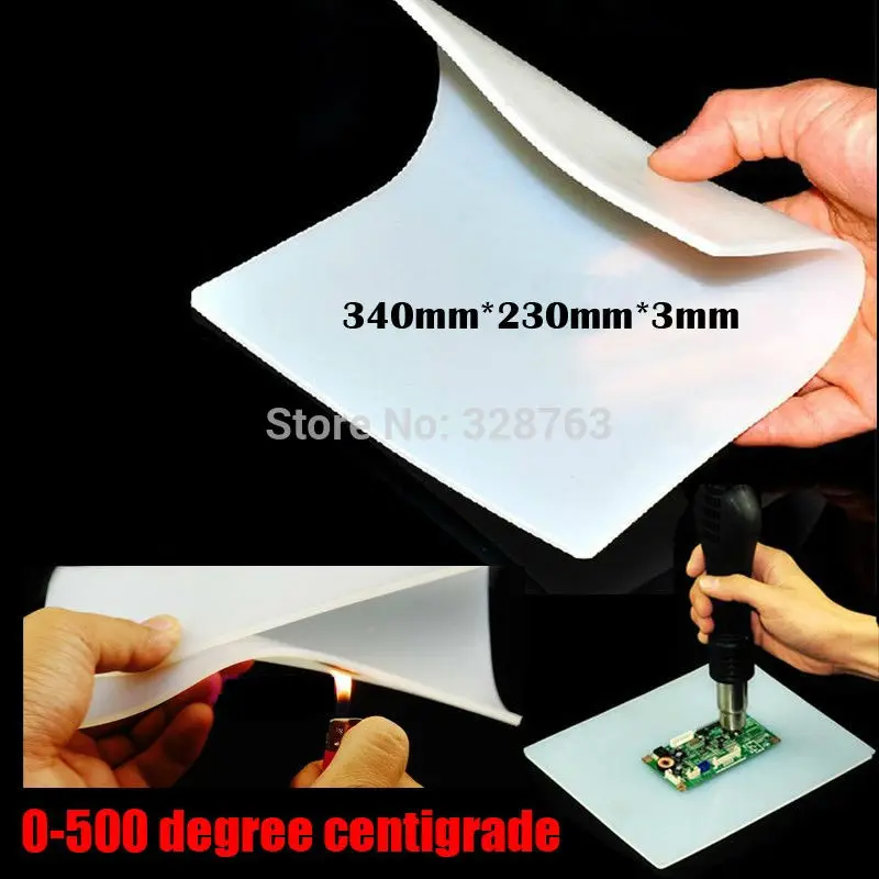 

Heat-resistant Heat Gun BGA Soldering Station Repair insulation pad insulator pad desk mat maintenance platform 34*23*0.3cm