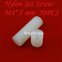 50pcspac yt467x socket set screws plastics standard m4 nylon stop screw drop shipping france