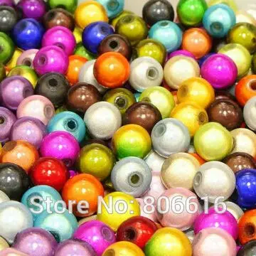 

8MM 300Pcs/lot Special Color Intrigue Magical Plastic Acrylic Bead Jewelry Beads
