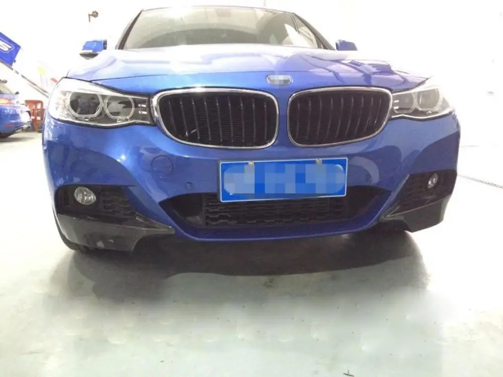 Передний бампер F34 из углеродного волокна боковой разветвитель фартук для BMW 320i GT