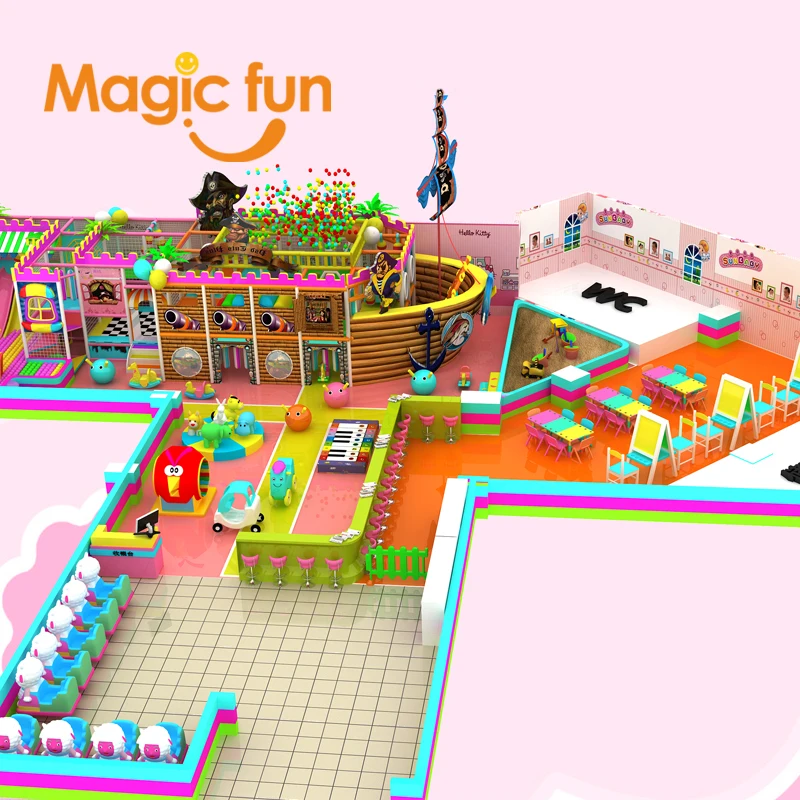 Фото Надувная игровая площадка MAGICFUN scivoli для детей, коммерческий домик для прыжков, игровая площадка №5