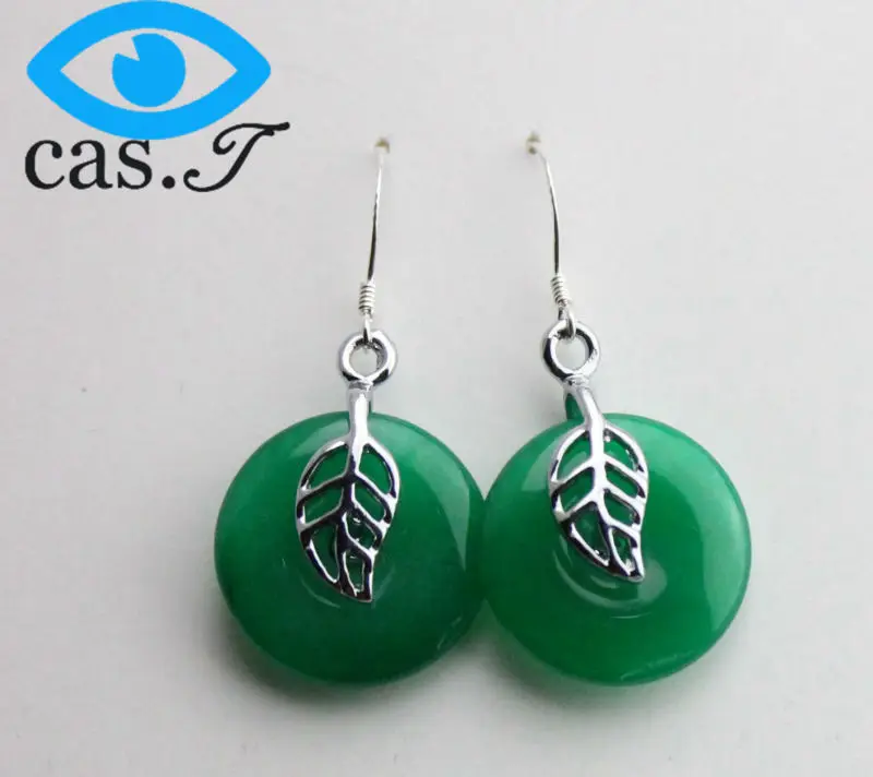 Мода новые dropship марка натуральный Гармонии товарный долго нефрита серьги
