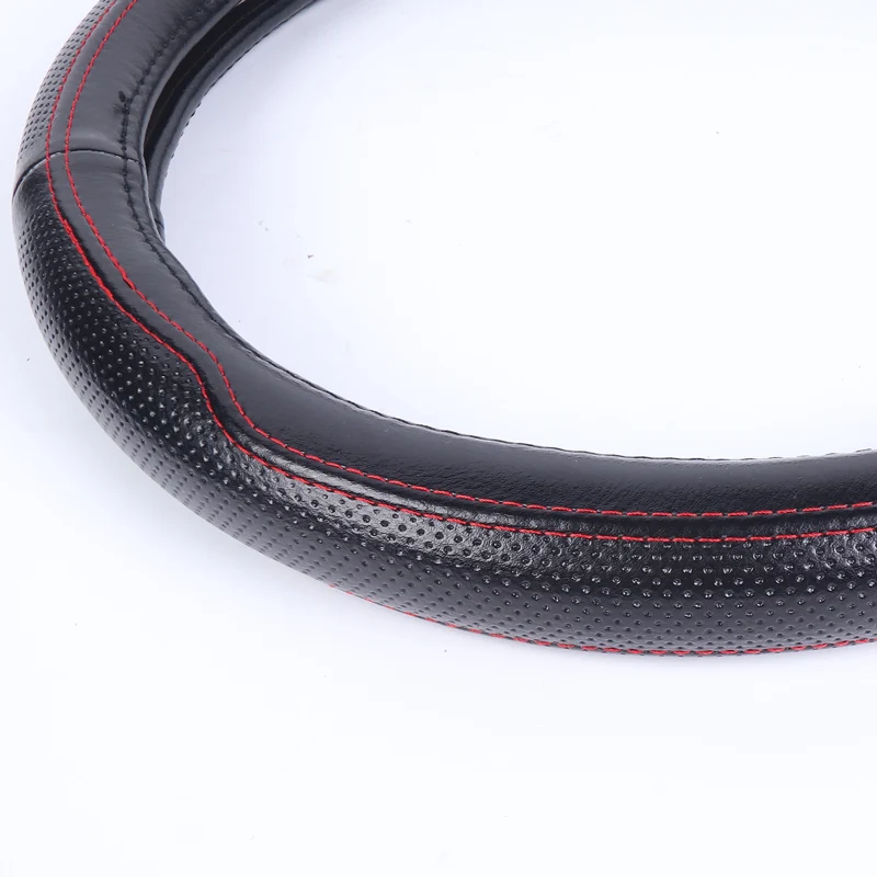 

Car steering wheel cover genuine leather accessories For Ford B-MAX bmax C-MAX cmax ECOSPORT 2018 EDGE endeavour escape