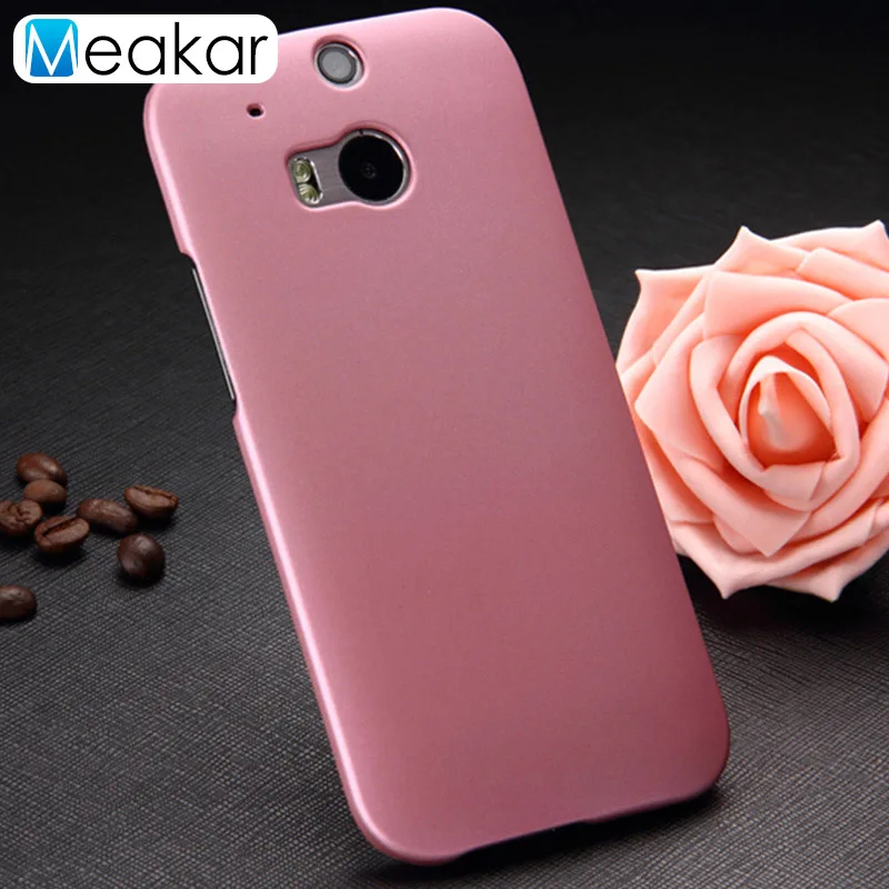 pink Матовая Пластик Coque 5.0For Htc One M8 чехол для Htc One M8 глаз M8S M8ew телефона чехол-лента на заднюю панель - Цвет: pink