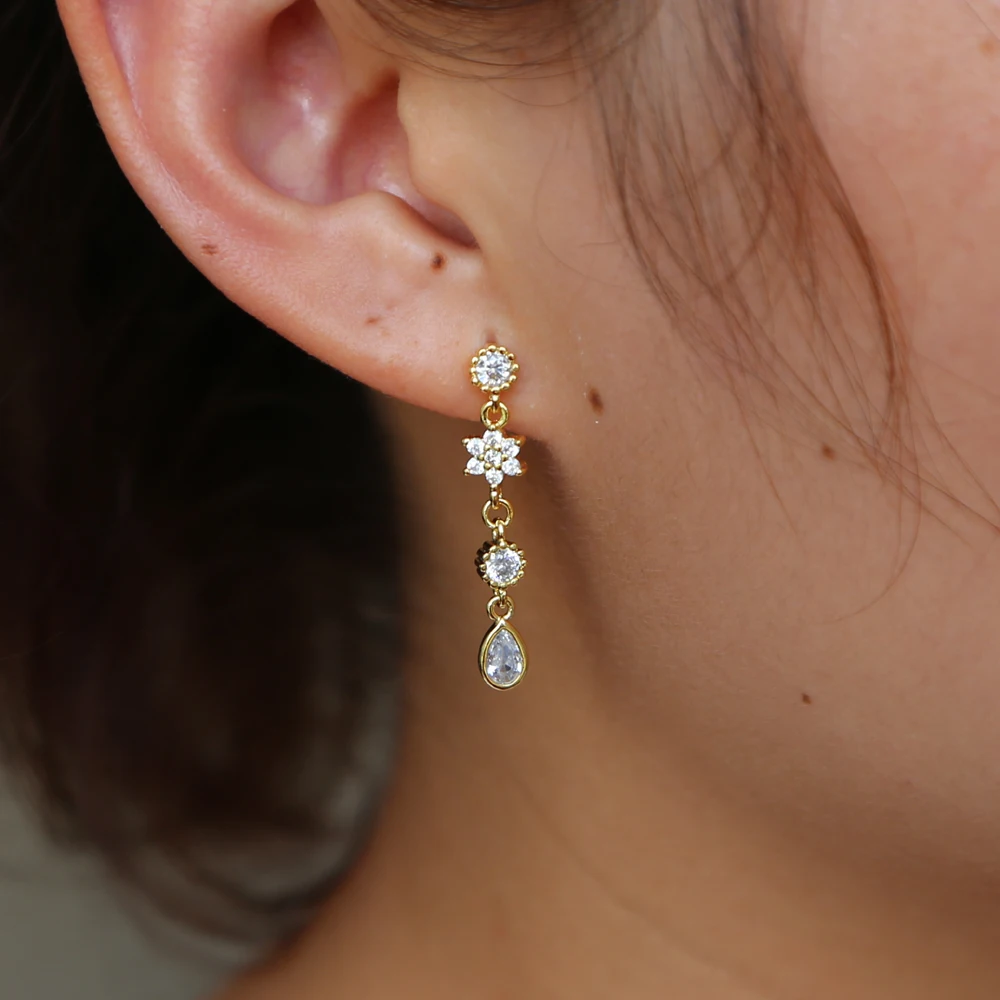 Новинка 2019 лидер продаж модные длинные серьги золотого цвета нежные Изящные