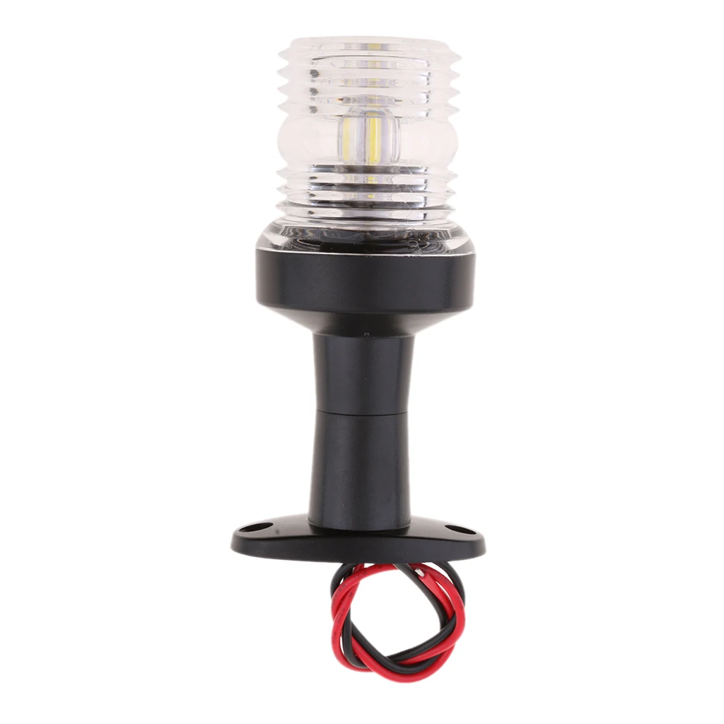 

12V 2.5W Marine Boat All-Round Anchor Stern Light 360 Degree LED Navigation Light Boat Sailing Signal Light 5 inch White