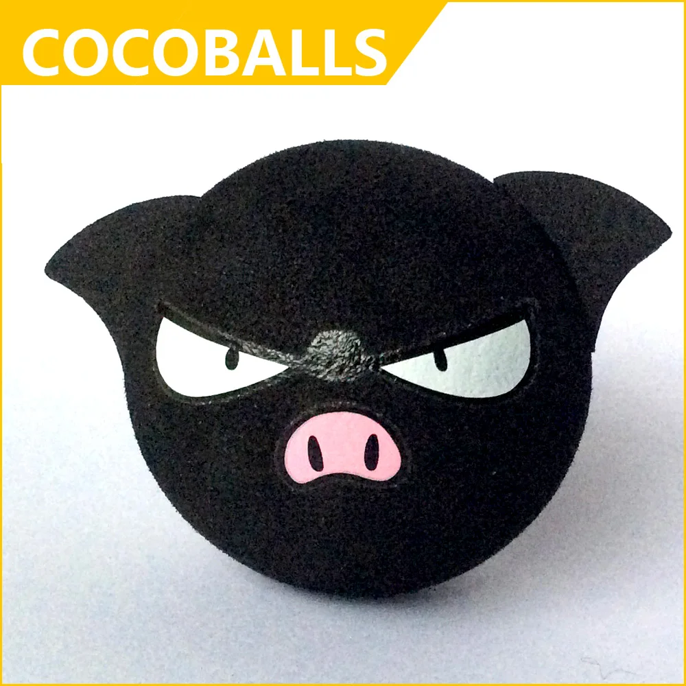 cocoballs black pig car antenna balls automobile decoration aerial toppers eva foam 10pcs/lot | Автомобили и мотоциклы