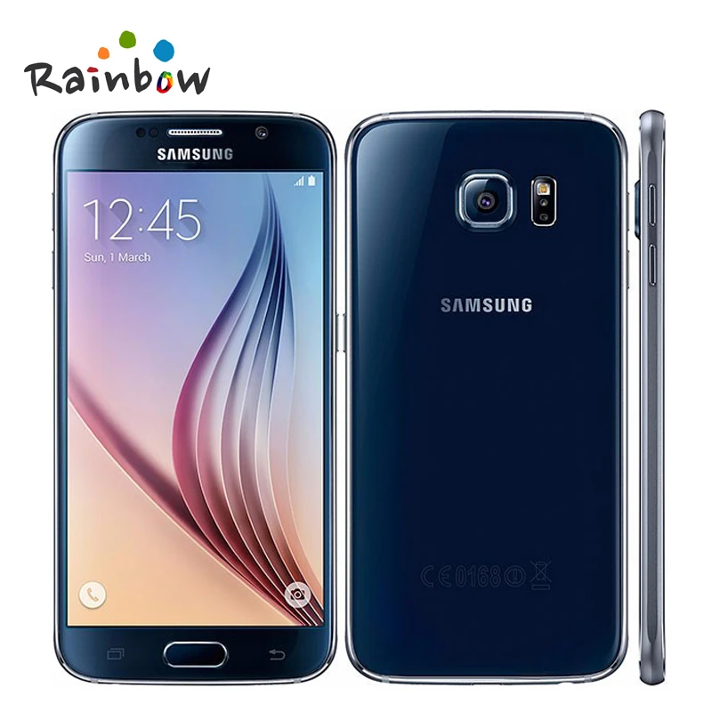 samsung galaxy S6 G9200 G920F galaxy S6, четыре ядра, 3 ГБ ОЗУ, 32 Гб ПЗУ, 4G LTE, 16 МП, 5,1 дюймов, разблокированный сотовый телефон