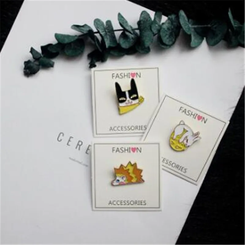 WKOUD женские животные кролик Кошка Сова булавки Милая брошка мультфильм ретро