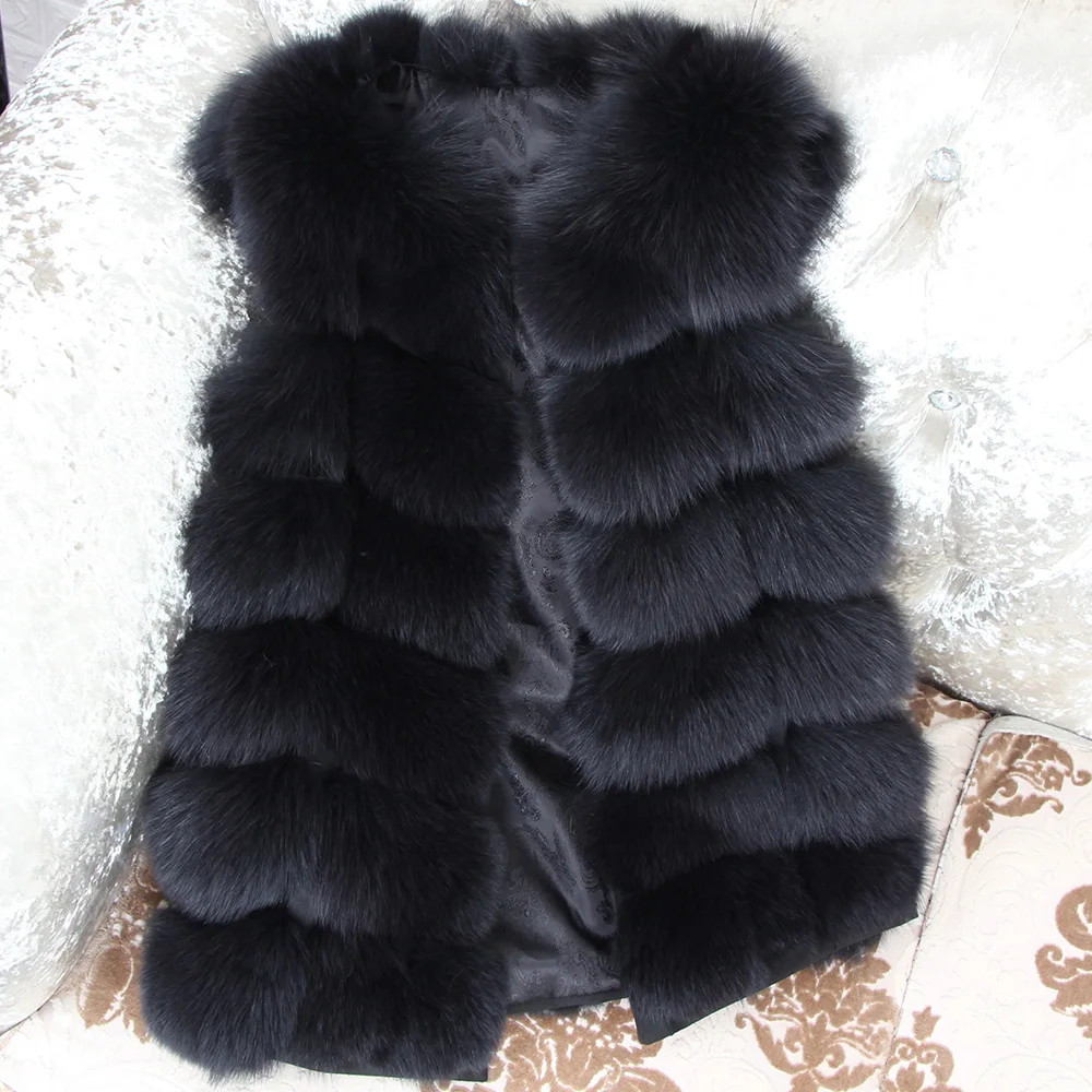 OFTBUY новая весенняя зимняя женская куртка из натурального Лисьего меха, жилет без рукавов, пальто, Толстая теплая верхняя одежда, Уличная Повседневная одежда