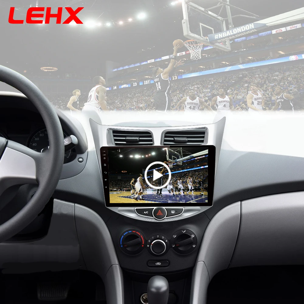 Автомобильный радиоприемник мультимедийный видеоплеер навигации gps Car Android для hyundai Solaris Accent Verna 2011 2012 2013