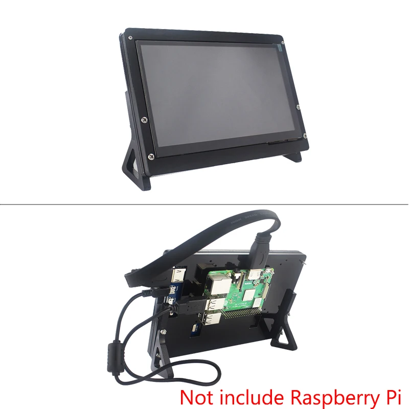 7 дюймов Raspberry Pi 4B /3B +/3B сенсорный Экран 1024*600 800*480 ЖК дисплей Дисплей