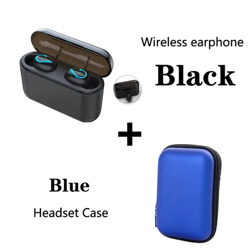 double add blue bag Беспроводные наушники Bluetooth 5,0 для huawei honor 20i 10i 10 20 9 lite V20 V10 note 8X MAX 8A 8C 6X Play Music - Цвет: double add blue bag