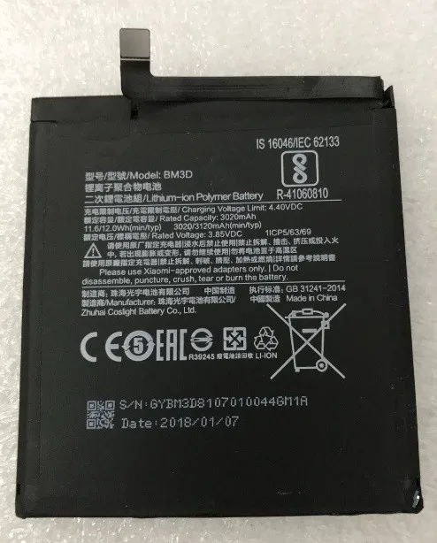 

For Xiaomi BM3D 3020/3120mAh Battery For Xiaomi mi 8 SE Battery Batterie Bateria Accumulator Smart