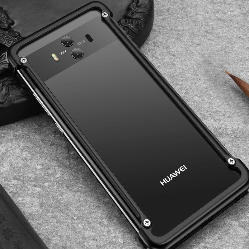 OATSBASF Роскошный металлический чехол с воздушной подушкой панель для Huawei mate 10