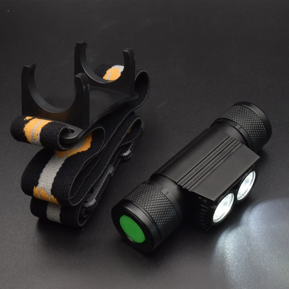 Новейшая светодиодная фара в тяжелой холодности Головной фонарь XML L2 с зарядкой