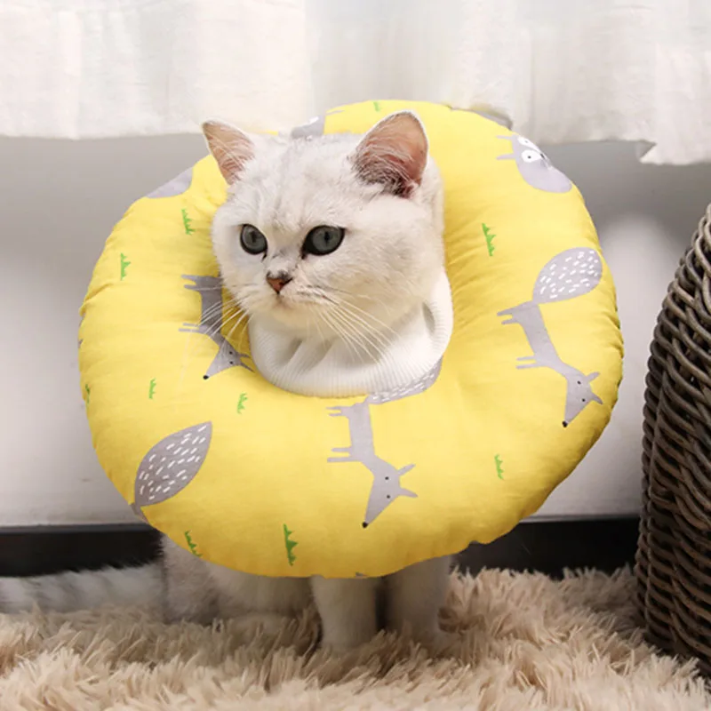 Защитный ошейник для питомцев кошек и собак против лизней хирургического