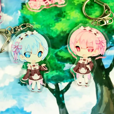 4 стиль аниме Re: жизнь в другом мире от нуля брелок акриловый Высокое качество