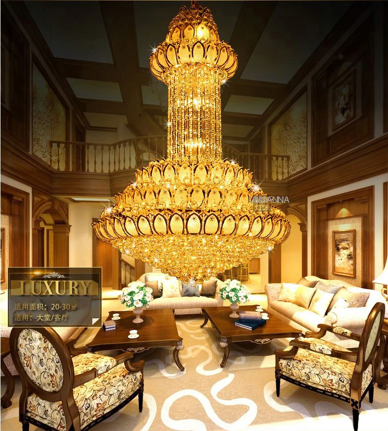 Хрустальная люстра светильник американская современная с золотым цветком