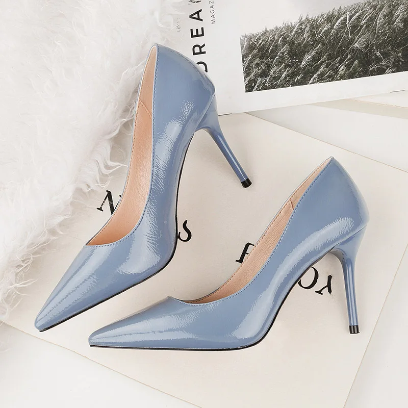 2020 женские туфли на высоком каблуке 9 см женская свадебная обувь шпильке цвет