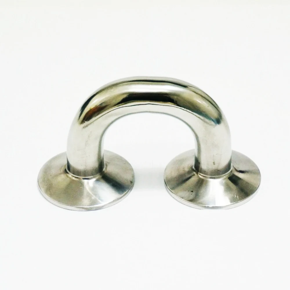 OD76mm Tri Clamp 91 мм нержавеющая сталь санитарно 180 градусов U Тип штуцера трубы