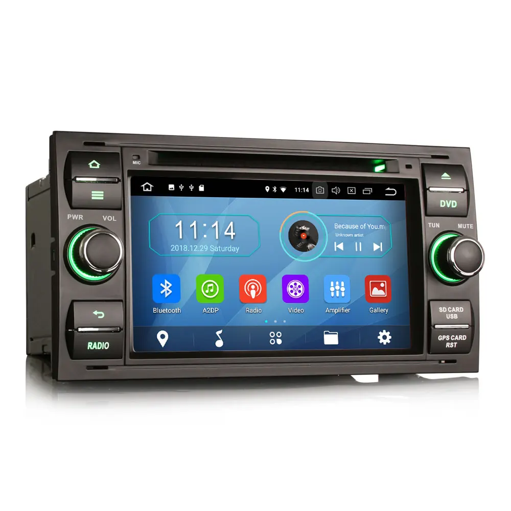 Erisin ES3931FB PX30 Android 8 1 Автомобильный мультимедийный плеер 7 &quotавтомобильный DVD gps для