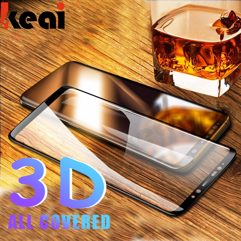 3D изогнутое полное покрытие 9H закаленное стекло для Samsung Galaxy S8 S9 Plus Note 8 S6 S7 Edge A3 A5 A7