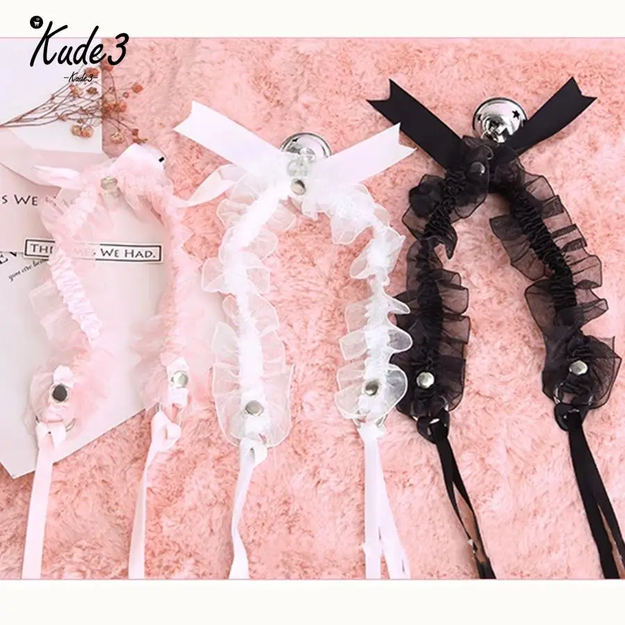 Милый чокер в стиле Харадзюку для девочек ручной работы на шнурках с