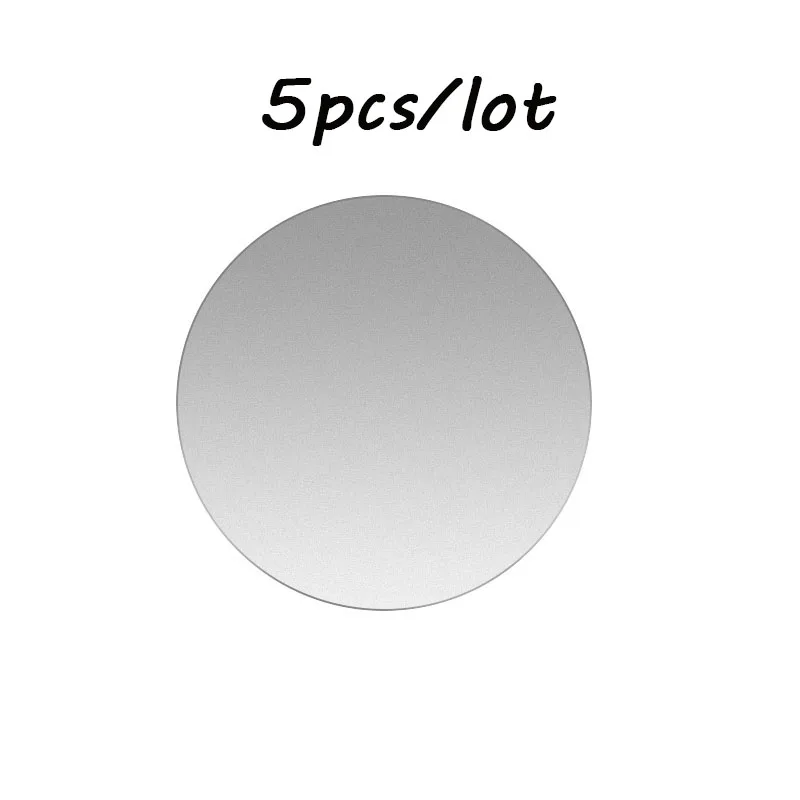 5Pcs Silver Round 5 шт./2 шт./1 шт./лот металлические пластины с adhensive для Магнитная автомобильная подставка для телефона для замены листового железа диск для магнит подставка для телефона - Цвет: 5Pcs Silver Round